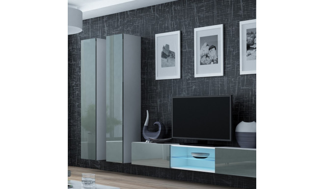 Cama Living room cabinet set VIGO 19 white/grey gloss
