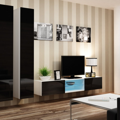 Cama elutoa kapikomplekt VIGO 19 valge/must läikiv