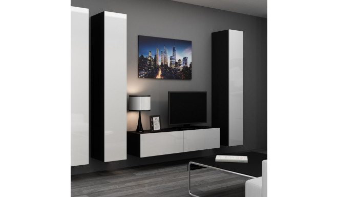 Cama Living room cabinet set VIGO 14 black/white gloss