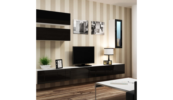 Cama elutoa kapikomplekt VIGO 12 valge/must läikiv