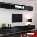 Cama Living room cabinet set VIGO 12 black/black gloss