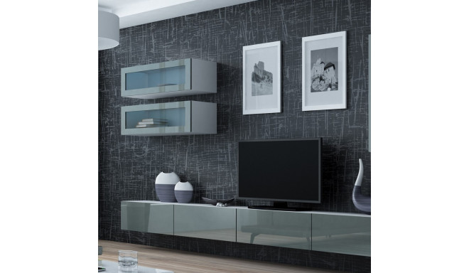 Cama Living room cabinet set VIGO 11 white/grey gloss