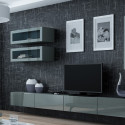 Cama Living room cabinet set VIGO 11 grey/grey gloss