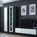 Cama Living room cabinet set VIGO 10 grey/white gloss