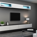 Cama Living room cabinet set VIGO 11 black/white gloss