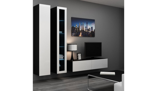 Cama Living room cabinet set VIGO 10 black/white gloss