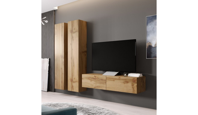 Cama Living room cabinet set VIGO 9 wotan oak/wotan oak gloss