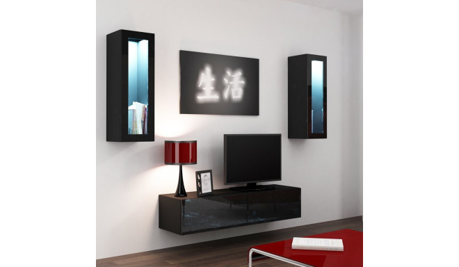 Cama elutoa kapikomplekt VIGO 8 must/must läikiv