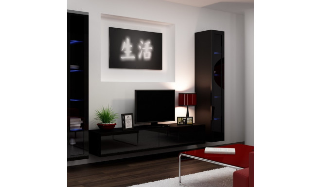 Cama Living room cabinet set VIGO 5 black/black gloss