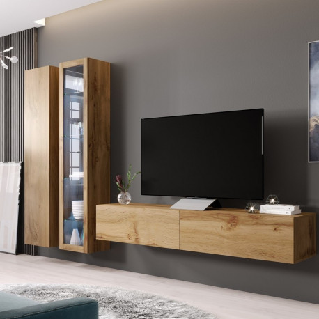 Cama Living room cabinet set VIGO 3 wotan oak/wotan oak gloss