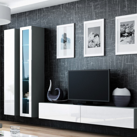 Cama elutoa kapikomplekt VIGO 3 hall/valge läikiv