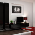 Cama Living room cabinet set VIGO 4 black/black gloss