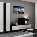 Cama Living room cabinet set VIGO 4 black/white gloss