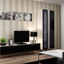 Cama Living room cabinet set VIGO 3 white/black gloss
