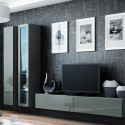 Cama Living room cabinet set VIGO 2 grey/grey gloss