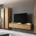 Cama Living room cabinet set VIGO 1 wotan oak/wotan oak gloss