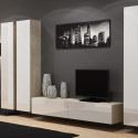 Cama Living room cabinet set VIGO 1 black/sonoma gloss