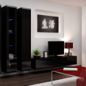 Cama Living room cabinet set VIGO 2 black/black gloss