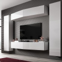 Cama Living room cabinet set VIGO SLANT 7 white/white gloss