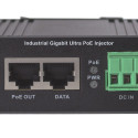 Intellinet Industrial Gigabit Ultra PoE Injector, 1 x 60 W Port, IEEE 802.3bt/at/af Power over Ether