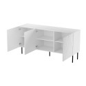 JUNGLE chest 152x40.5x74.5 white matt + black legs JUNGLE chest 152x40.5x74.5 white matt + black legs