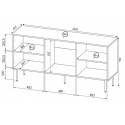 HOLE chest 152x42.5x74.5 cm matte black HOLE chest 152x42.5x74.5 cm matte black