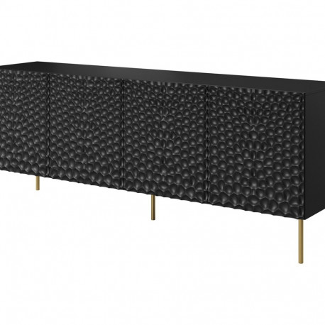 HOLE kummut 190x40.5x74.5 cm matt must