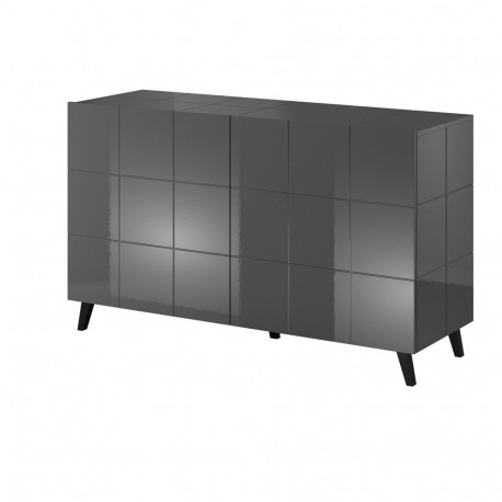 Cama sideboard 2D REJA graphite grey gloss/graphite grey gloss