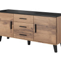 Cama sideboard LOTTA 150 2D3S wotan oak + mat black