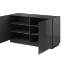 Cama sideboard 2D REJA graphite grey gloss/graphite grey gloss