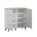 Cama sideboard LOTTA 110 4D white + sonoma oak Cama sideboard LOTTA 110 4D white + sonoma oak