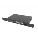 Lanberg Switch rack 19" POE+ 16x 100MB /2X COMBO  GIGABIT ETHERNET 250W