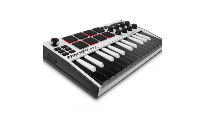AKAI MPK Mini MK3 juhtklaviatuur pad-kontroller MIDI USB must, valge