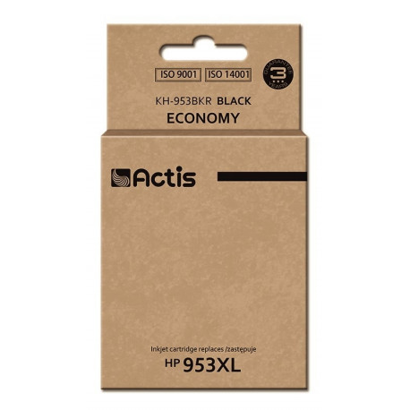 Actis KH-953BKR tindikassett (asendus HP 953XL L0S70AE; standard; 50 ml; must) uus kiip