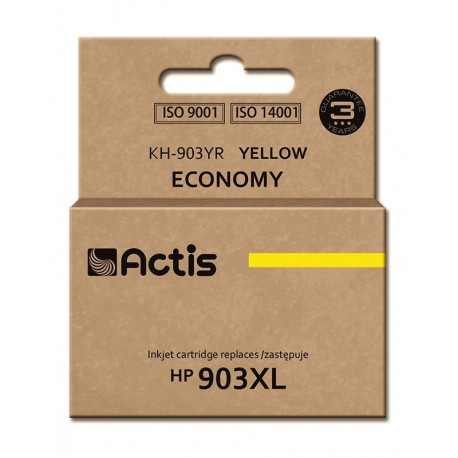 Actis KH-903YR tindikassett (asendus HP 903XL T6M11AE; standard; 12 ml; kollane) – uus kiip