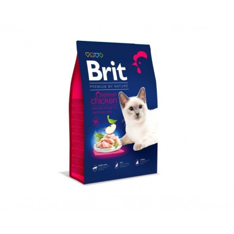 BRIT PREMIUM BY NATURE STERILIZED kuiv kassitoit kana 1,5 kg