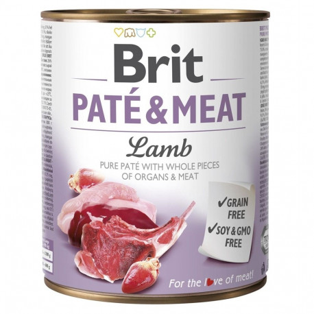 BRIT Paté & Meat lambaga märg koeratoit 800g