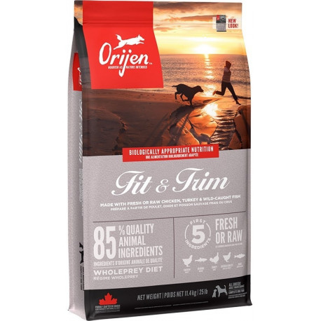 ORIJEN Fit & Trim kuiv koeratoit 11,4 kg
