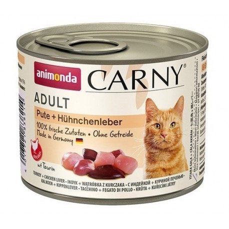 ANIMONDA Cat Carny Adult kalkun kanamaksaga märg kassitoit 200 g