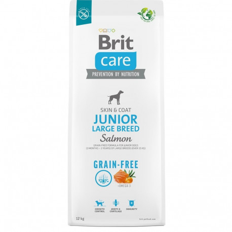 BRIT Care Junior Large Breed Salmon - dry dog food - 12 kg