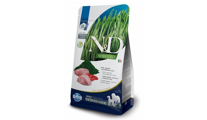 FARMINA N&D Spirulina Lamb Adult MED/MAXI - kuiv koeratoit - 7 kg