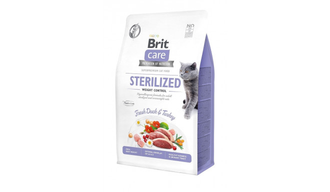 BRIT Care teraviljavaba steriliseeritud kaalukontrolli kuiv kassitoit 2 kg