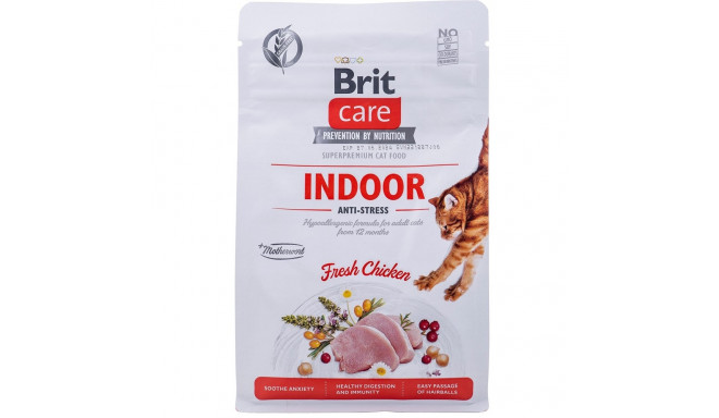 BRIT Care Grain-Free Adult Indoor Anti-Stress - dry cat food - 400 g