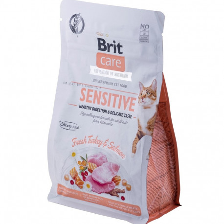 BRIT Care Grain-Free Sensitive Turkey&Salmon - dry cat food - 400 g