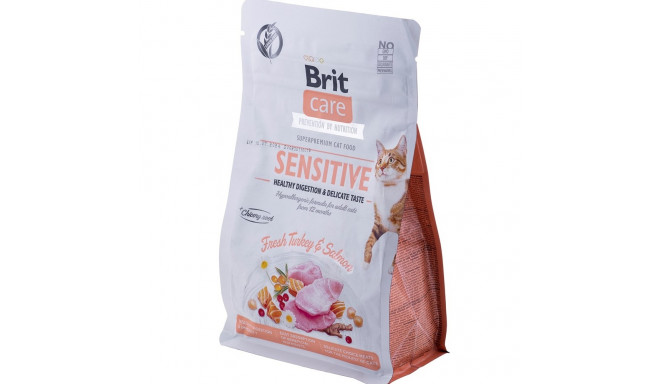BRIT Care teraviljavaba tundlik kalkuni ja lõhega kuiv kassitoit 400 g
