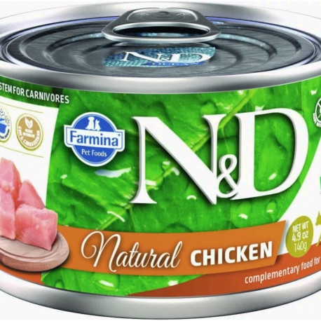 FARMINA N&D Cat Natural Chicken - wet cat food - 140 g