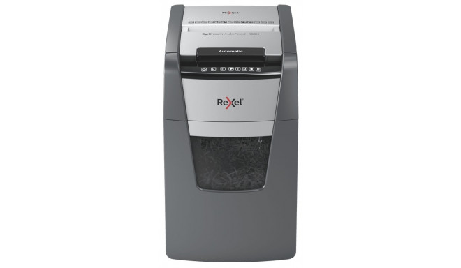 Rexel Optimum AutoFeed+ 130X paper shredder Cross shredding 55 dB 22 cm Black, Silver