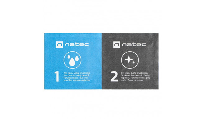 NATEC NSC-1797 equipment cleansing kit Universal Equipment cleansing wet & dry cloths