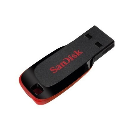 SanDisk Cruzer Blade USB mälupulk 64 GB USB Type-A 2.0 must, punane
