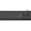 KRUX ERGO LINE wired black US keyboard